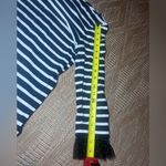 J.Crew Women's Black & White Striped Blouse with Polka Dot Tulle Cuffs,Sixe XS Photo 6