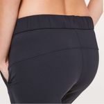 Lululemon On The Fly Pant Crop 23" Black Size 4 Track Pant Drawstring Waist Photo 2