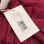 THE GREAT Ornament Embroidered Dress Dark red size XS NWT Photo 5