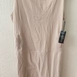 Kimberly  Cream Sleeveless Midi Side Slit High Neck Lounge Dress Large Photo 1