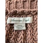 American Eagle  Brown Eyelet Oversized Sweater Size Small Photo 2