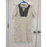 World‎ Market Cotton Dress Bohemian Fringe Trim Short Sleeve S/M Black Photo 1