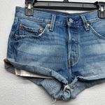 Levi's 501 Denim Western Festival Cowgirl Coquette Womens Mini Shorts Size 27 Photo 1
