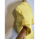 Liz Claiborne A-line Yellow Dress 20W Women’s Plus Size Textured Midi Belted Photo 5