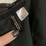 Divided H&M  Women's Black Faux Leather Bodycon Mini Dress Size 6 Photo 3