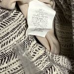 L Love Black and Cream Ruffle Belle Sleeve Jumpsuit Size M Photo 3