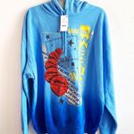 Nba Hoodie Golden State Warriors Oversized Graphic Hoodie Ombre Blue Sz XXL NWT Photo 6