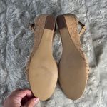 Ann Taylor  Tan Wedge Sandals Dress Shoes Woman’s Size 8 M Photo 4