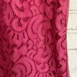 Maggie Sweet Pink Short Sleeve Top w/ Lace Overlay Size M Photo 1