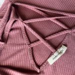 criss cross ribbed tank top Purple Photo 2