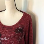 Cato “I Love Paris” Beaded Sweatshirt Photo 6