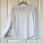 Veronica Beard  Mason Baseball Long Sleeve Pima Cotton Slub Jersey T-Shirt Photo 5