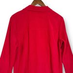 Sag Harbor Faux Suede Jacket | Petite Large | Velour Velvet | Classic Red Size undefined Photo 4