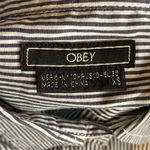 Obey ‎ Pinstriped Shirt Photo 6