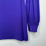 Tory Burch  Purple Black Lace Embellished 100% Silk Blouse Size 4 Photo 5