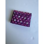 Vera Bradley  Katalina Pink Diamonds Wallet Cotton Quilted Snap Close ID Holder Photo 1