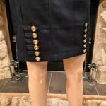 Anthropologie Leifsdottir Denim Skirt w/gold Buttons 2 Photo 1