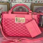 Juicy Couture Miss Juicy Satchel Bag Crossbody Strap and Card Case Photo 0