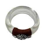 Rada Italy Anthropologie Amadea Bangle Bracelet Chunky Crystal Size 8 Funky NWOT Photo 2