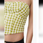 Free People NWT Leilani Gingham Tube Top Size M Photo 10