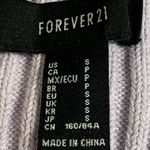 Forever 21 Pastel Lilac Ribbed Knit Cropped Sweater Halter Top Open Back Small Photo 5