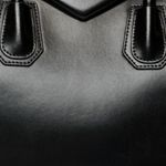 Givenchy  Antigona Black Leather Satchel Shoulder Bag Made n Italy Authentic EUC Photo 8