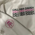 Call her daddy White Hoodie Photo 2