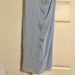 Dessy Collection by Vivian Diamond Blue Maxi Dress Photo 4