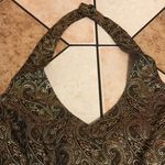 XScape Vintage by Lawrence Kurtz gold halter top size 10 made in USA small Photo 3