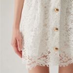 Rihoas White Lace Collared Sleeveless Mini Dress Size M Photo 2