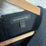 Banana Republic Women's Black Contrast Stitch Fit & Flare Sleeveless Dress Sz 0 Photo 6