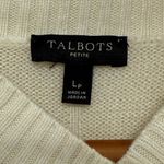 Talbots Women’s Cream Sweater Dress – Size Large Petite Photo 2