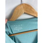 Tahari  Essentials Modal V Neck Tshirt Blue Size Small Photo 2