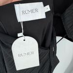 Rumer Oasis Black Ribbed Cut Out Long Sleeve Dress Large NWT‎ Photo 8