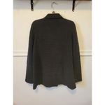 Chico's New 00 Xs black beaded shoulder long sleeve heavy thick knit blazer jewel Photo 3