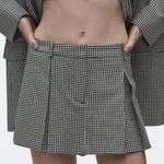ZARA NWT GINGHAM SKORT Photo 0