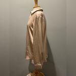 Princess Polly Vintage Vibes Satin Champag button up long sleevee shirt Size 10 Photo 1