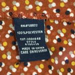 Max edition Lightweight Tie Front Polka Dot Short Flutter Sleeve Blouse Size XL Photo 9