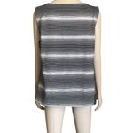 Calvin Klein  Black and White Striped Tank Top Photo 3