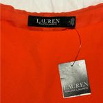 Ralph Lauren Cape Georgette Cocktail Dress Orange Bright Vermillion Sz 6 NWT Photo 5