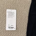 Lululemon Mix & Mesh Short Sleeve Tie Tee All Tied Up Mesh Flow Black Like New Photo 6