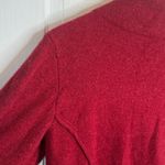 Eileen Fisher  Red Wool Button-front Cardigan Sweater Jacket Blazer W1991 Sz L Photo 8