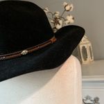 Rodeo King Black Felt Hat Country Western Womens Small Photo 11