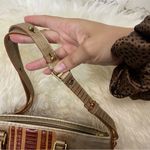 Brahmin  MINI ASHER in CABANA VINEYARD Cream & Brown GENUINE LEATHER HANDBAG Photo 4