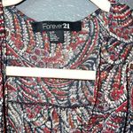 Forever 21  Women’s Boho Kimono Cardigan Sheer Open Front Paisley Print Size S Photo 2