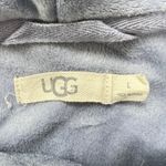 UGG  Women's Velour Pullover Hoodie Periwinkle Blue Drawstring Large‎ Lounge Soft Photo 4