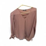 SheIn Elegant  Pink Women's Business Casual Top Small Photo 1