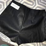 Kendall + Kylie Black Leather Shorts Photo 0