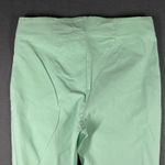 WHBM Cropped Pants Womens 10 Mint Green Elastic Waist Pull On Business Casual Photo 7