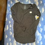 Charcoal long sleeve maternity shirt new Gray Photo 0
